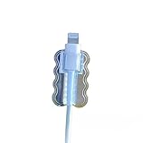 5 pcs Wave Cable Protector Set, TPU Cable Saver Sleeve, Cord Protection Accessories, with No Battery, for Mobile Phones