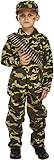 Pantalon Fancy Me garçons pour Enfants Militaire Camouflage Soldat Uniforme Costume déguisement - Vert, 10-12 Years