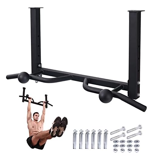 Fitarc Ceiling Mount Pull Up Bar Multi Grip Chin Up Bar Wide,with Ball