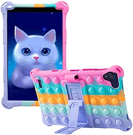 Compatible for Walmart onn. 8' Tablet 2020(Model: 100011885)/2019(Model ONA19TB002) onn. 8' Pro 2020(Model 100003561) Silicone Case with Stand (Black) image 4