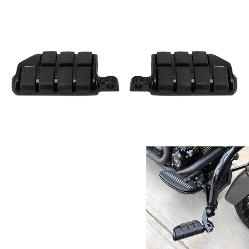 XMT-MOTOR Fußrasten Motorrad 10mm Stoßfeste Trittbrett Pedal Kompatibel mit Harley Road King Sportster xl 883 xl 1200