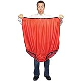 YUDATPG Big Mama Unterwäsche, übergroße Oma-Höschen, riesig, lustige Unterwäsche, Halloween, lustiger Witz, Gag, Streich, Geschenke für Damen und Herren, Gala-Spiel, rot, One size