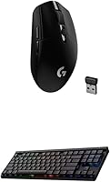 Vista 1 de Logitech G305 Lightspeed - Mouse inalámbrico para juegos + G515 TKL - Teclado inalámbrico para juegos (táctil) Paquete: Negro