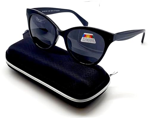 Poarlized Bifocal Black Sunglasses for Women Cat Eyes Vintage Reading Glasses Trendy UV400 Block Driving Outdoor2