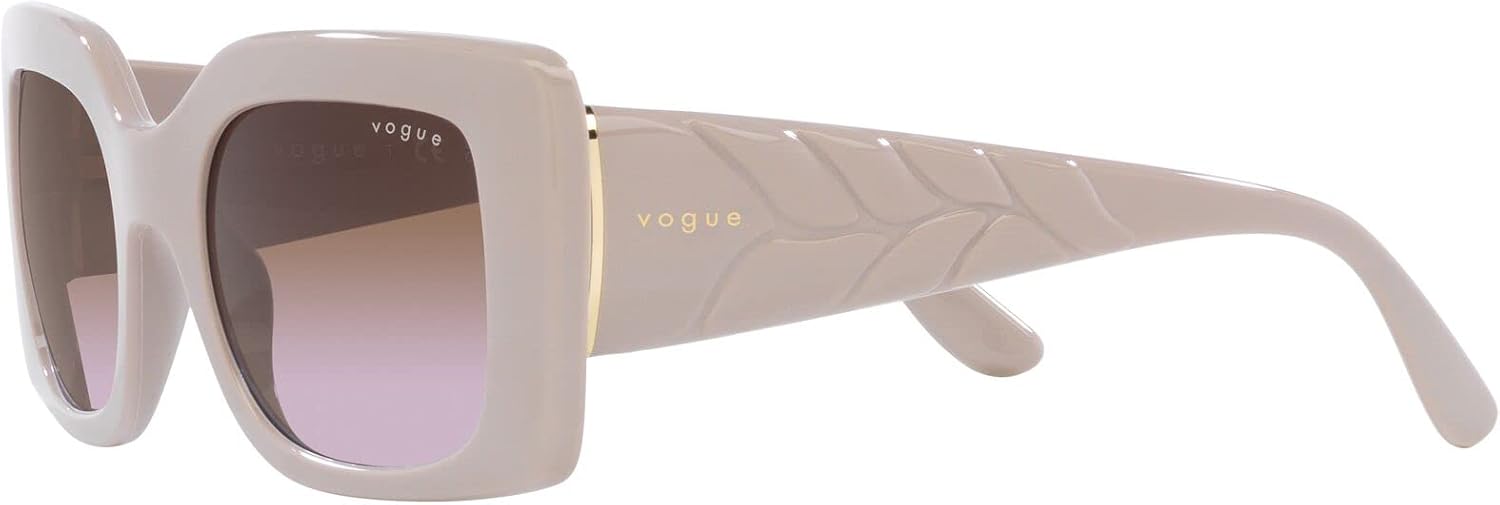 Vogue Eyewear Women's Vo5481s Rectangular Sunglasses Full Light Grey/Violet Gradient Brown 52 Millimeters image 3 of 7 B0BXBBX3HS