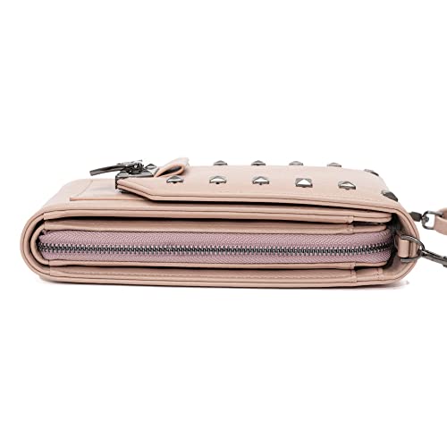 Leather Crossbody Bags for Women, Small Crossbody Phone Bags Cellphone Wallet Purse for Women, Fashion Rivet Bag4