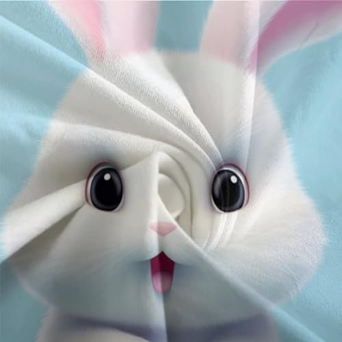 Parure de lit microfibre haut de gamme imprimé lapin chic
