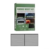Schermo retrattile per porta del garage, grande rete a rete per patio, officina e veranda | ingresso a mani libere per animali domestici e bambini | per una facile installazione senza trapano | nero 2