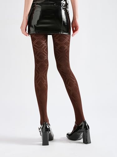 Image of Sahabowi Women Tights, Sheer High Waist Pantyhose, Vintage Control Top Stockings, Siwa9