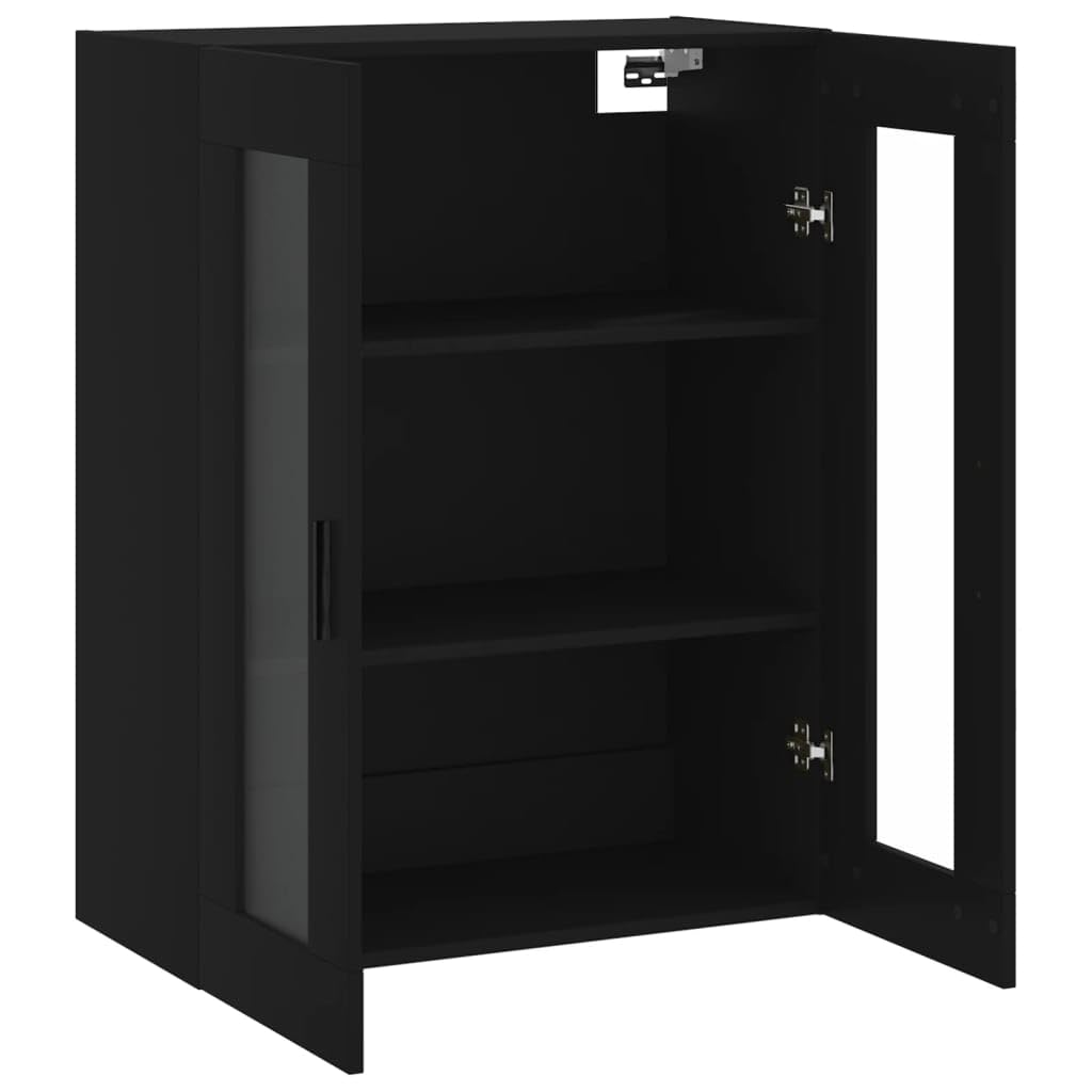 Czarna nowoczesna szafka kuchenna 90 cm wysokości elegancka konstrukcja trwały materiał uniwersalna szafka do salonu sypialni gabinetu stylowe rozwiązanie do przechowywania
