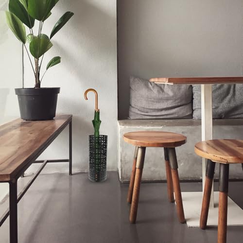Support polyvalent pour fleurs séchées et parapluies en fer noir