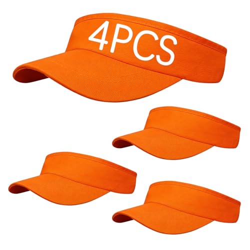 Image of Adjustable Sport Sun Visor Hats Bulk Solid Color Blank Golf Cap Anti Ultraviolet for Beach Tennis Baseball