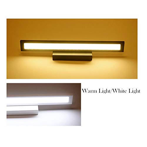Applique murale LED noire 8W 40cm pour miroir de salle de bain moderne