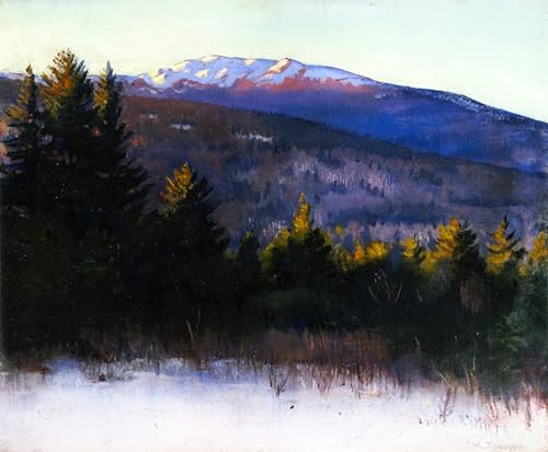 Tableau Mont Monadnock Thayer impression sur toile 60x90cm pour décoration murale de salon