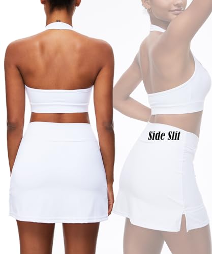 Navneet Women High Waisted Bodycon Golf Tennis Mini Skirt with Shorts Pickleball Workout Athletic Mini Skorts4