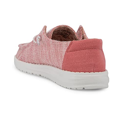 Image of HEYDUDE Girl's Wendy Youth Stretch Multi Colors | Girl's Shoes | Girl's Lace Up Loafers | Comfortable & Light-Weight