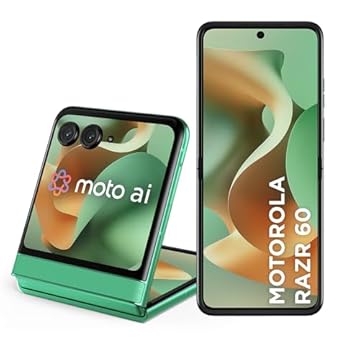 Smartphone Motorola Razr 60-256GB 24GB (12GB RAM+12GB Ram Boost) Tela dobrável 6,9" pOLED e externa 3,6” Moto AI camera IP48 - Verde