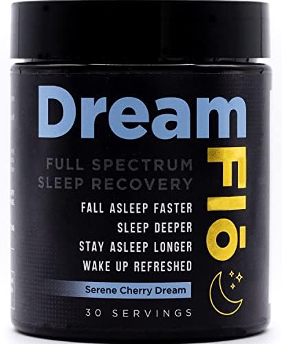Dreamflo - Premium Sleep Supplement with Tart Cherry Extract, Magnesium Glycinate, Zinc Biglycinate, and Mucuna Pruriens (L-Dopa)