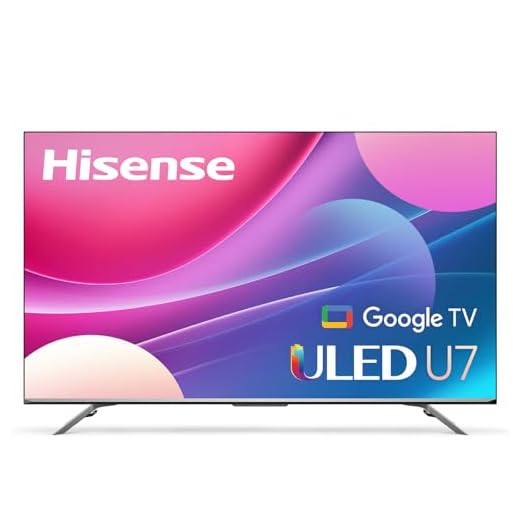 Hisense ULED Premium U7H QLED Series 55-inch Class Quantum Dot Google 4K Smart TV (55U7H, 2022 Model)