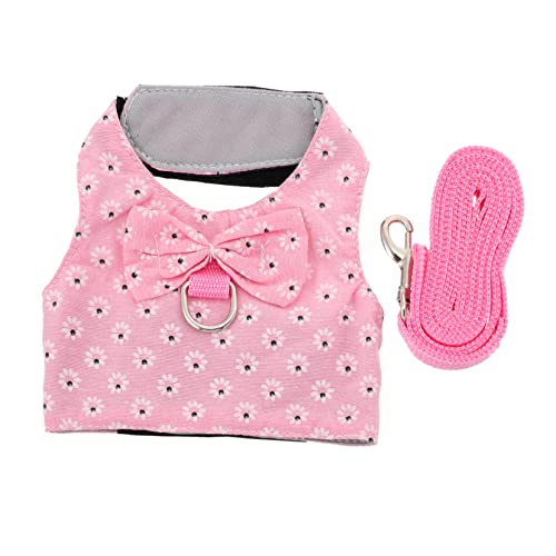 VICASKY Rabbit Vest Harness with Leash Stylish Outdoor Walking Strap for Small Animals for Bunnies and Pets Comfortable Fit for Play and Photos