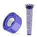 Price comparison product image Genuine Dyson V8 and Select V7 Cordless Filter Bundle Includes Pre-Filter (96566101) and Post- Filter (96747801)