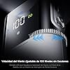 SP Space Player Ventilador portátil refrigerante–9000mAh Ventilador de Mano, recargable portátil con cable Type-C, pantalla LED con 100 niveles de velocidad continua, ángulo ajustable 135°-Blanco #5