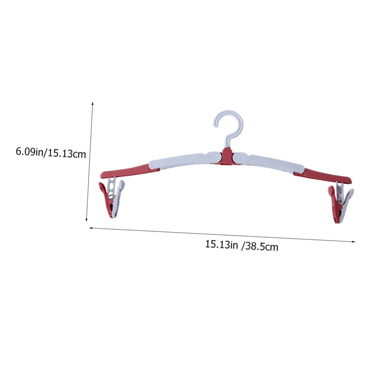 GLEAVI 6Pcs Clothes Hangers Space Saving Clip Hangers for Travel Portable Hanger for Home for Drying Pants Skirts Shirts Easy to Store