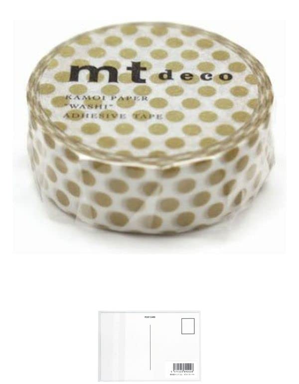 Amazon | カモ井加工紙 mtマスキングテープ ドット・金 MT01D365R