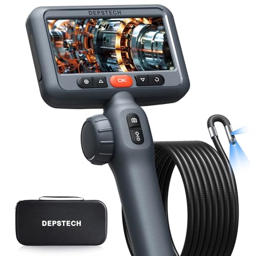 DEPSTECH 10FT Articulating Endoscope Camera with Light:...