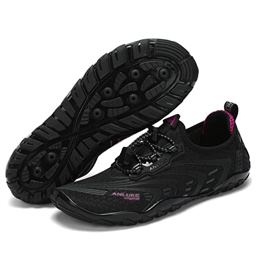 ANLUKE Mens Womens Water Shoes Swim Shoes Aqua Shoes Barefoot Quick-Dry Beach Surf Water Sports Shoes2