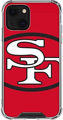 Skinit Clear Phone Case Compatible with iPhone 13 - Officially Licensed NFL San Francisco 49ers Retro Logo Design