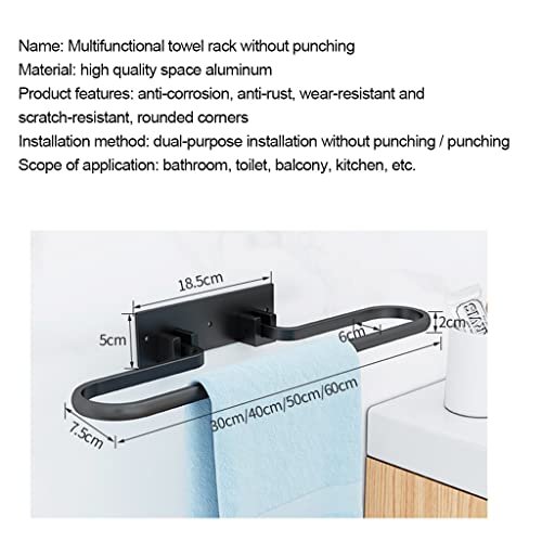 Porte-serviette pour salle de bain pliable pour éliminer l'encombrement - 3