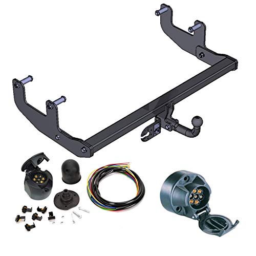 ATTELAGE avec faisceau 7 broches | Dacia Sandero de 2008 à 2012 / crochet «col de cygne» démontable avec outils