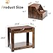 SogesPet Dog Window Perch with Stairs, Large Dog Window Seat for Home with Non-Slip Removable Soft Pads, Indoor Dog Perch to Look Out Window, Pet Window Perch for Dogs with Steps, Rustic Brown