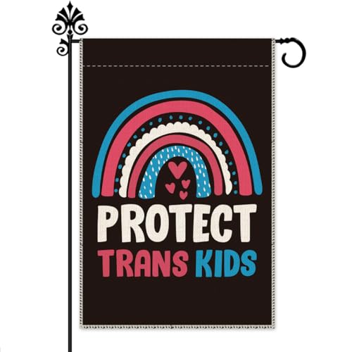 Bandera de jardín LGBTQ Hafhue exterior impermeable con impresión doble cara para patio 2