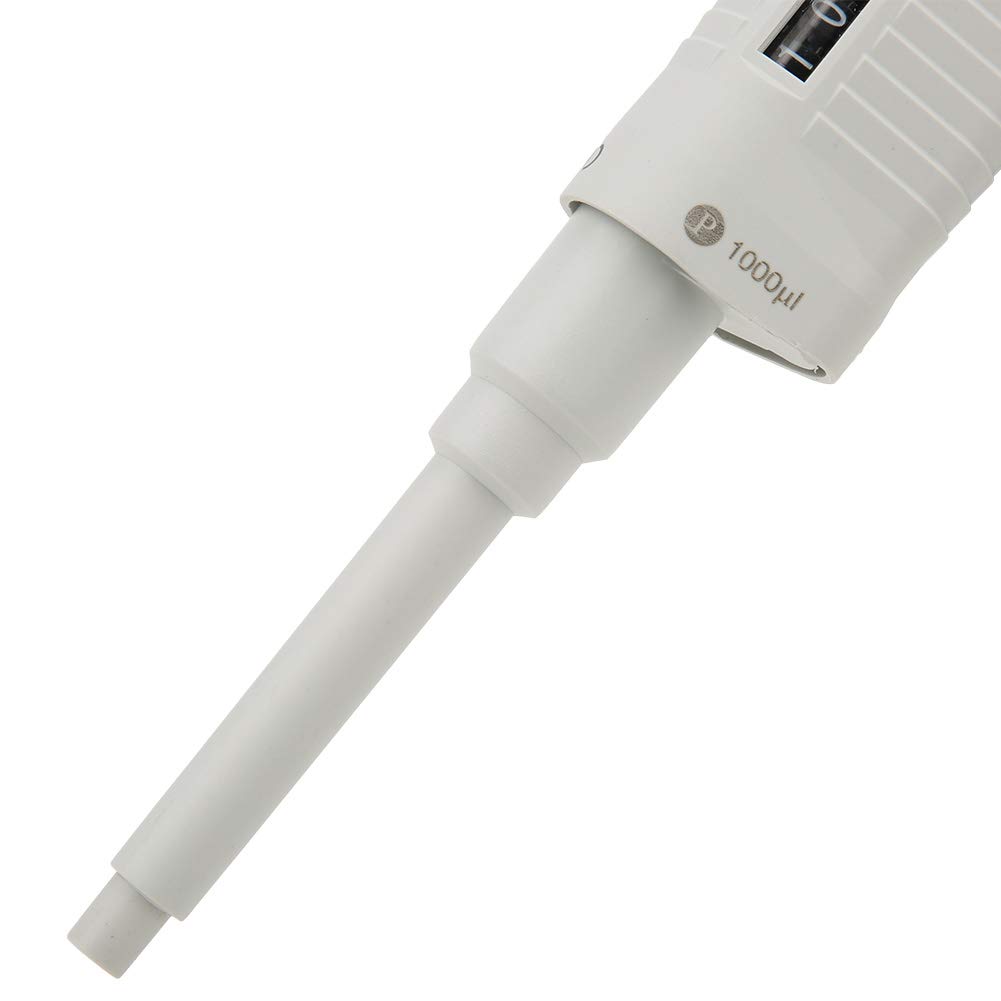 P1000 Manuale Singolo Canale Regolabile Laboratorio Sterilizzare Micro Pipetta Pipettatore Manuale Scientifico Riempitore con Intervallo di Volume 100 1000μl per Test di Campionamento