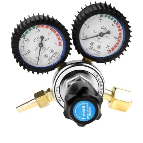 CO2 Argon Gas Regulator Flowmeter Welding Weld Gauges Pressure Reducer Valves Carbon Dioxide Heated Pressure Gauge