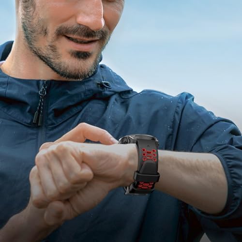 ISABAKE Pasek do zegarka Garmin Fenix 6/Fenix 7/Fenix 5, silikonowy pasek Quickfit 22 mm do Garmin Epix Gen 2/Epix Pro 47 mm