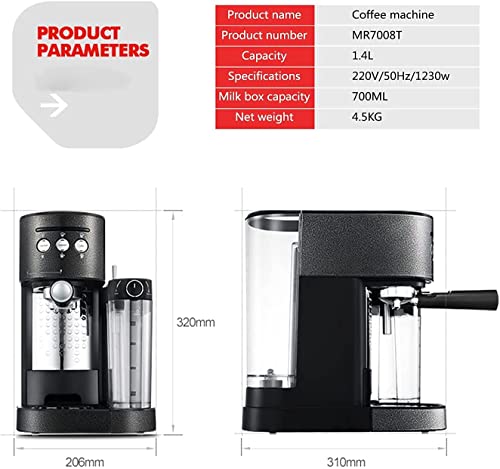 Cafetera semi automática multifuncional 1.4 L miniatura 2