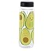 Sass & Belle Reusable Acrylic Avocado Clear Water Bottle, Green