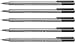 Staedtler Triplus Fineliner Pens gray color 5 Pcs./Pack