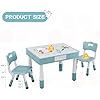 Amazon.com: CuFun 4 in 1 Kids Table and 2 Chairs Set, Toddler Table and ...