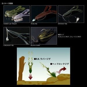 デプス バルビュータ 3.5inch deps BARBUTE 115 グリパンパープルグリーンF 6本入 3枚目
