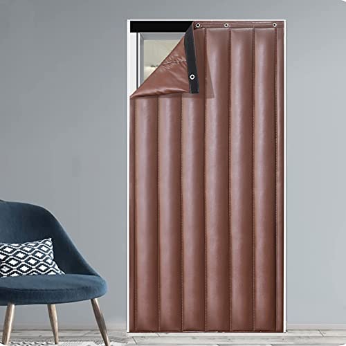 Thermique Isolation Phonique Rideau De Porte, Épaissir PU Panneaux De Rideau De Porte Imperméable Rideau De Partition De Climatiseur Chambre À Coucher De Salon, Imperméable Isolation Phonique Cover