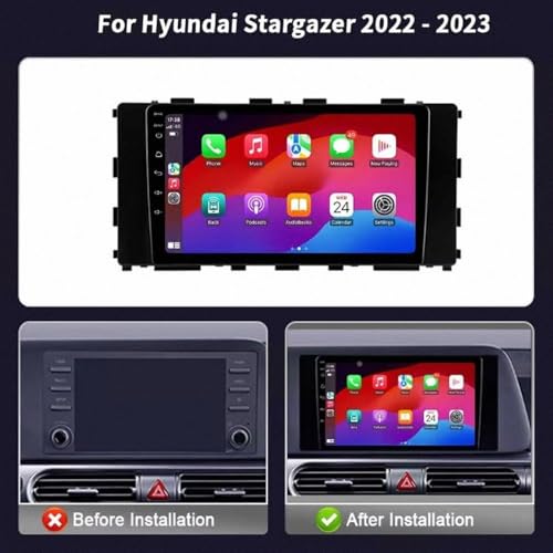 Navegación de video del automóvil Hyundai Stargazer con pantalla táctil bluetooth y mirror link 7