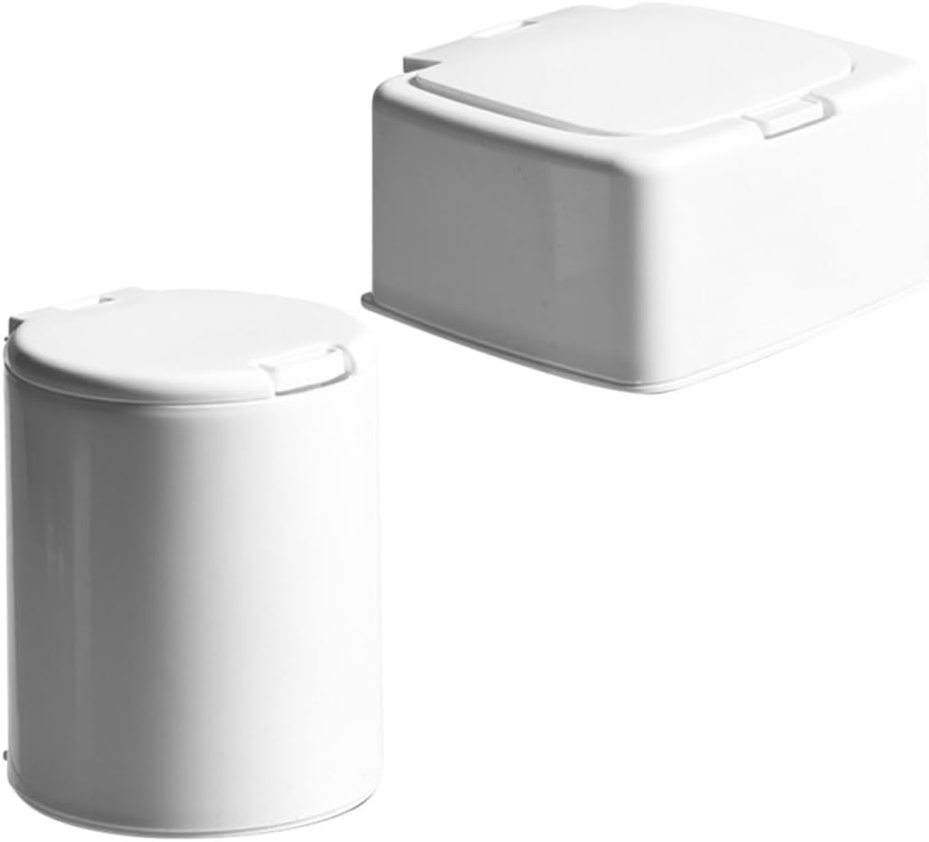Mini Storage Box 2Pcs PP Pressing Cover Sealing Organizer