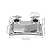 01 Double Hole Drum Stand Holder, Zinc Alloy, Chrome Plated, 13.5cm/5.3in, 7.5cm/3in, 2.3cm/0.9in Hole, Drum Rack Connector