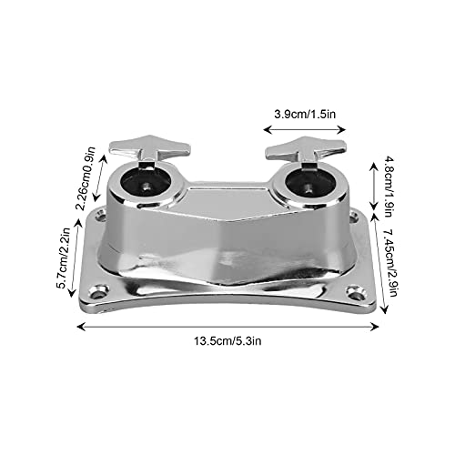 Abrazadera de conexión para soporte de batería de doble orificio, kit de extensión y montaje en aleación de zinc para bastidores de batería miniatura 7