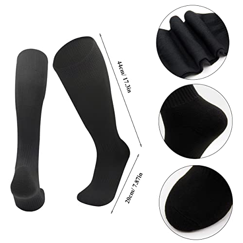 Xtbpqmx Baseball/Softball Socks And Belt Combo Set Adult Sizes Multi-Sport Cushioned Socks (2 Pairs Of Socks & 1 Belt) (Black) #TOP1