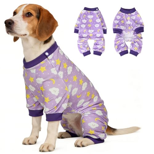 Image of BEAUTYZOO Dog Pajamas, Soft Stretchy Fleece Puppy Sweater for Large Dogs
